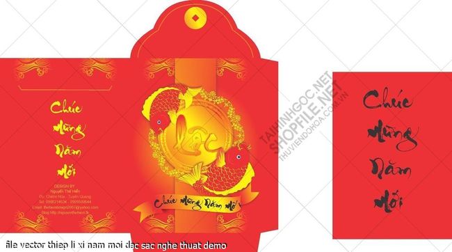 file vector thiep li xi nam moi dac sac nghe thuat 